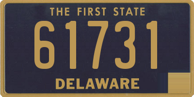 DE license plate 61731