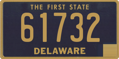 DE license plate 61732