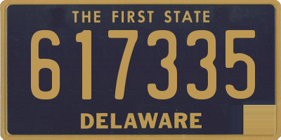 DE license plate 617335
