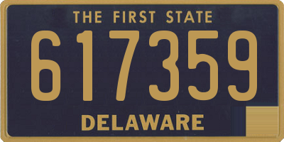 DE license plate 617359