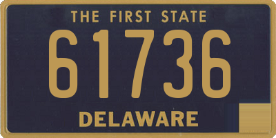 DE license plate 61736