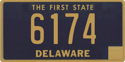 DE license plate 6174