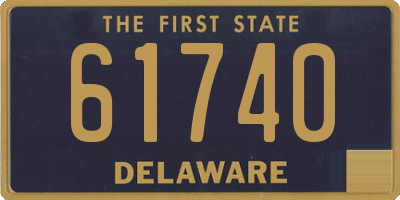 DE license plate 61740