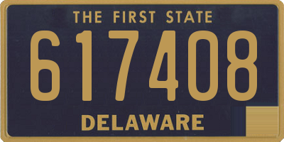 DE license plate 617408