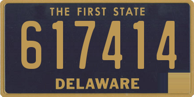 DE license plate 617414