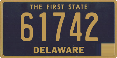 DE license plate 61742
