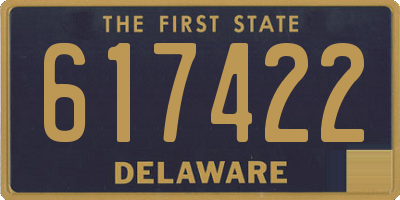 DE license plate 617422