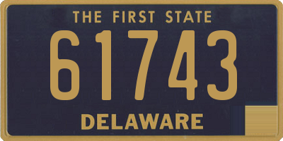 DE license plate 61743