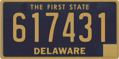 DE license plate 617431