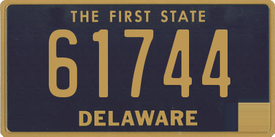 DE license plate 61744