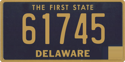 DE license plate 61745