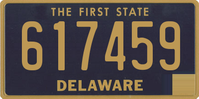 DE license plate 617459