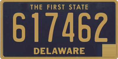 DE license plate 617462