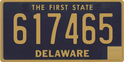 DE license plate 617465