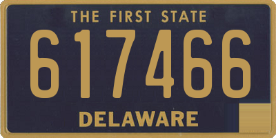 DE license plate 617466