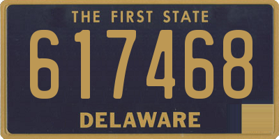 DE license plate 617468