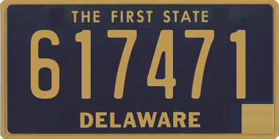DE license plate 617471