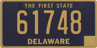 DE license plate 61748