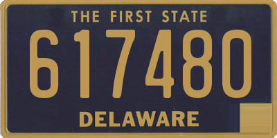 DE license plate 617480