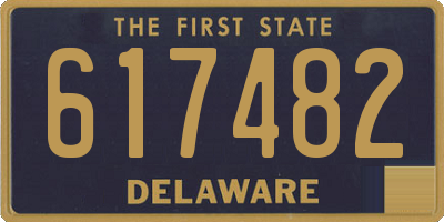 DE license plate 617482
