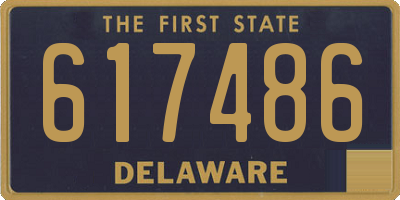 DE license plate 617486
