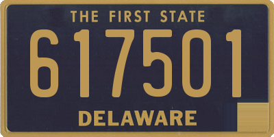 DE license plate 617501