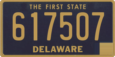DE license plate 617507