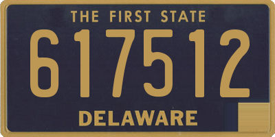 DE license plate 617512