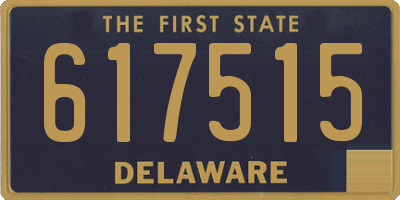 DE license plate 617515