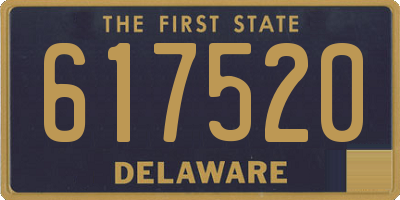 DE license plate 617520