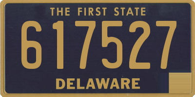 DE license plate 617527