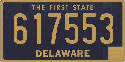 DE license plate 617553