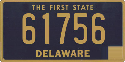 DE license plate 61756