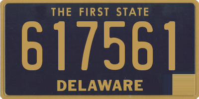 DE license plate 617561