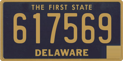DE license plate 617569