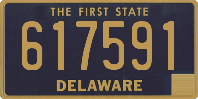 DE license plate 617591
