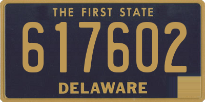 DE license plate 617602
