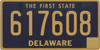 DE license plate 617608