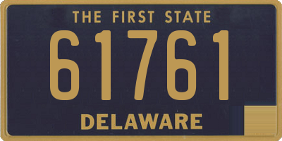 DE license plate 61761