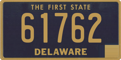 DE license plate 61762