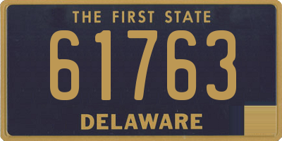 DE license plate 61763