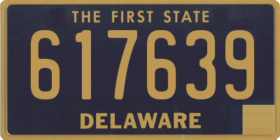 DE license plate 617639