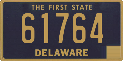 DE license plate 61764