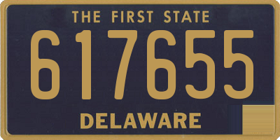 DE license plate 617655