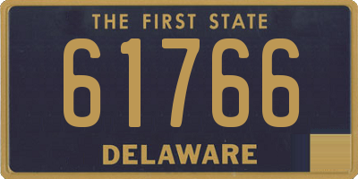 DE license plate 61766