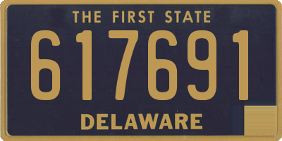 DE license plate 617691