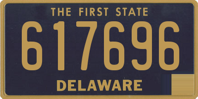 DE license plate 617696