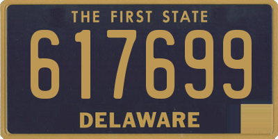 DE license plate 617699