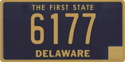 DE license plate 6177
