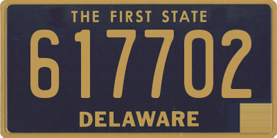DE license plate 617702
